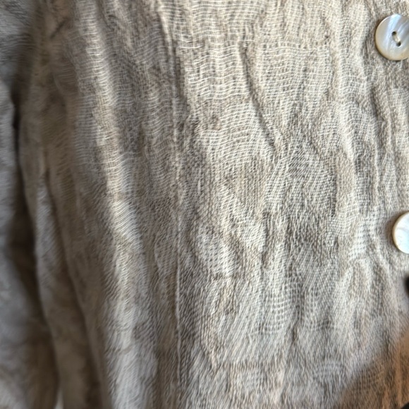 Elegant Cream Button-Up Women's Top - Picture 9 of 16